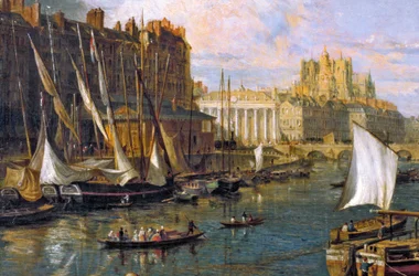 The Port of Nantes (detail), by William Parrot